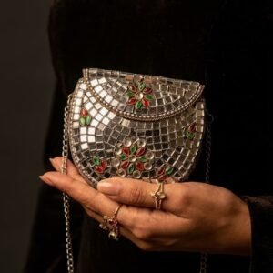 Artisan Mirror-Work Clutch Mini Bag – S000307C