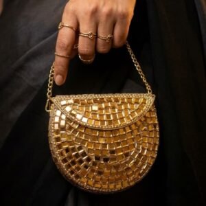 Artisan Mirror-Work Clutch Mini Bag – S000299C