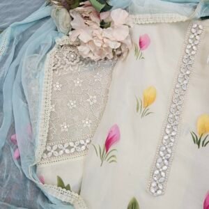 Muslin Handpaint Boutique Dress - S000274C