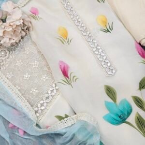 Muslin Handpaint Boutique Dress – S000274C