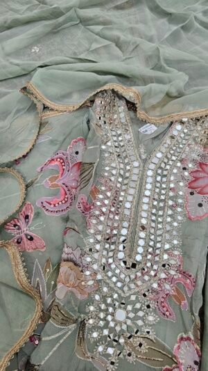 Boutique Mirror Handwork Dress – S000282C