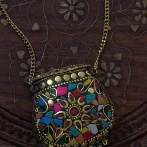 Minaudière Artisan Bag Cum Locket – S000309C