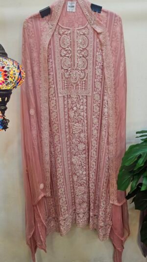 Pure Lucknowi Handwork Dress