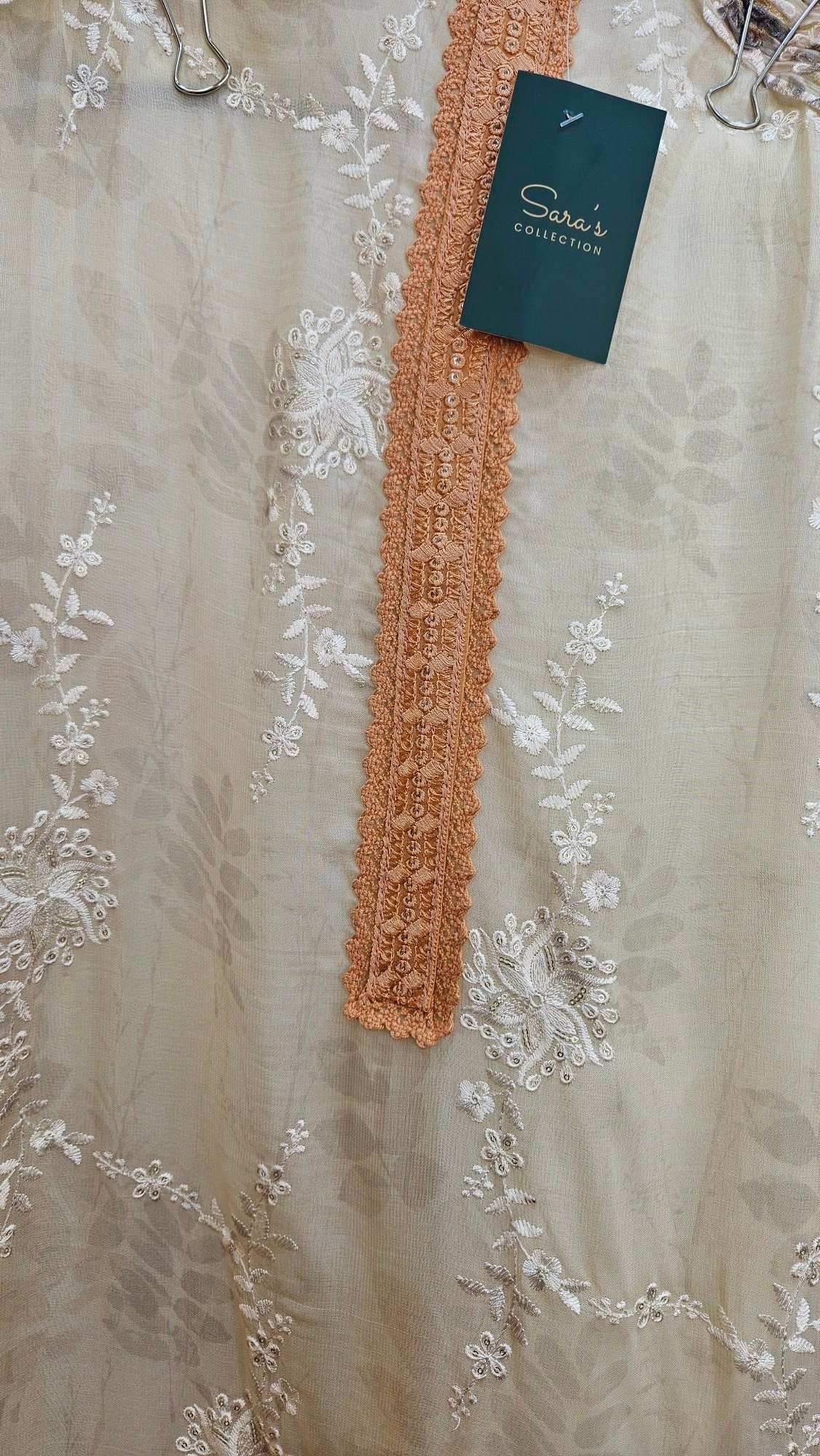 Beautiful Floral Muslin Dress - Image 3