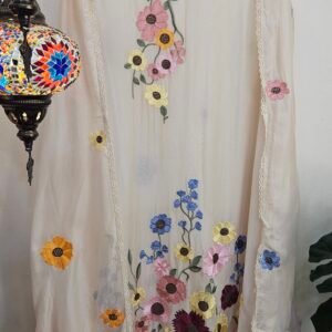 Pure Muslin Boutique 3D Embroidery Dress – S000722C