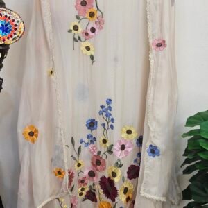 Pure Muslin Boutique 3D Embroidery Dress – S000722C