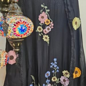 Pure Muslin Boutique 3D Embroidery Dress