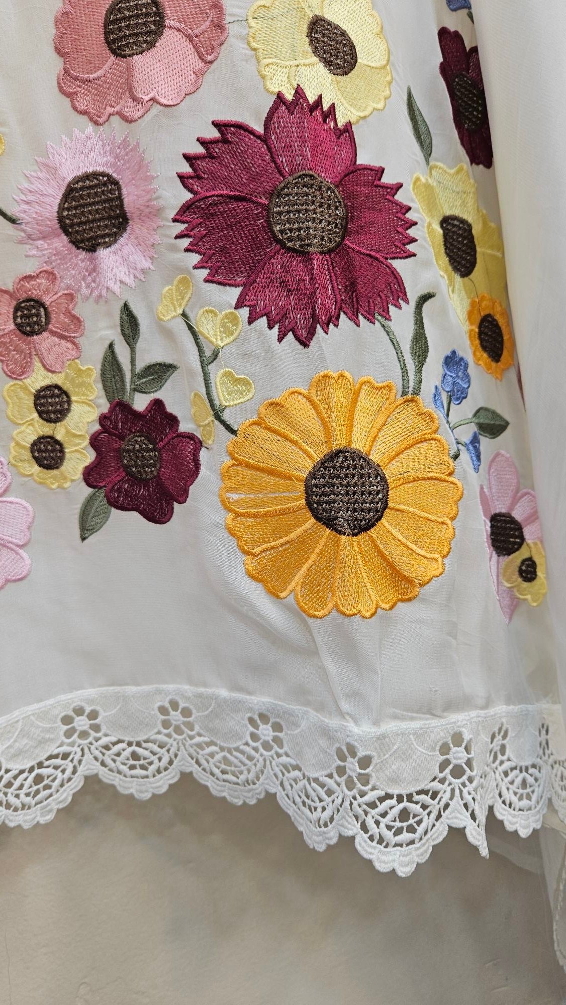 Pure Muslin Boutique 3D Embroidery Dress - S000714C - Image 5