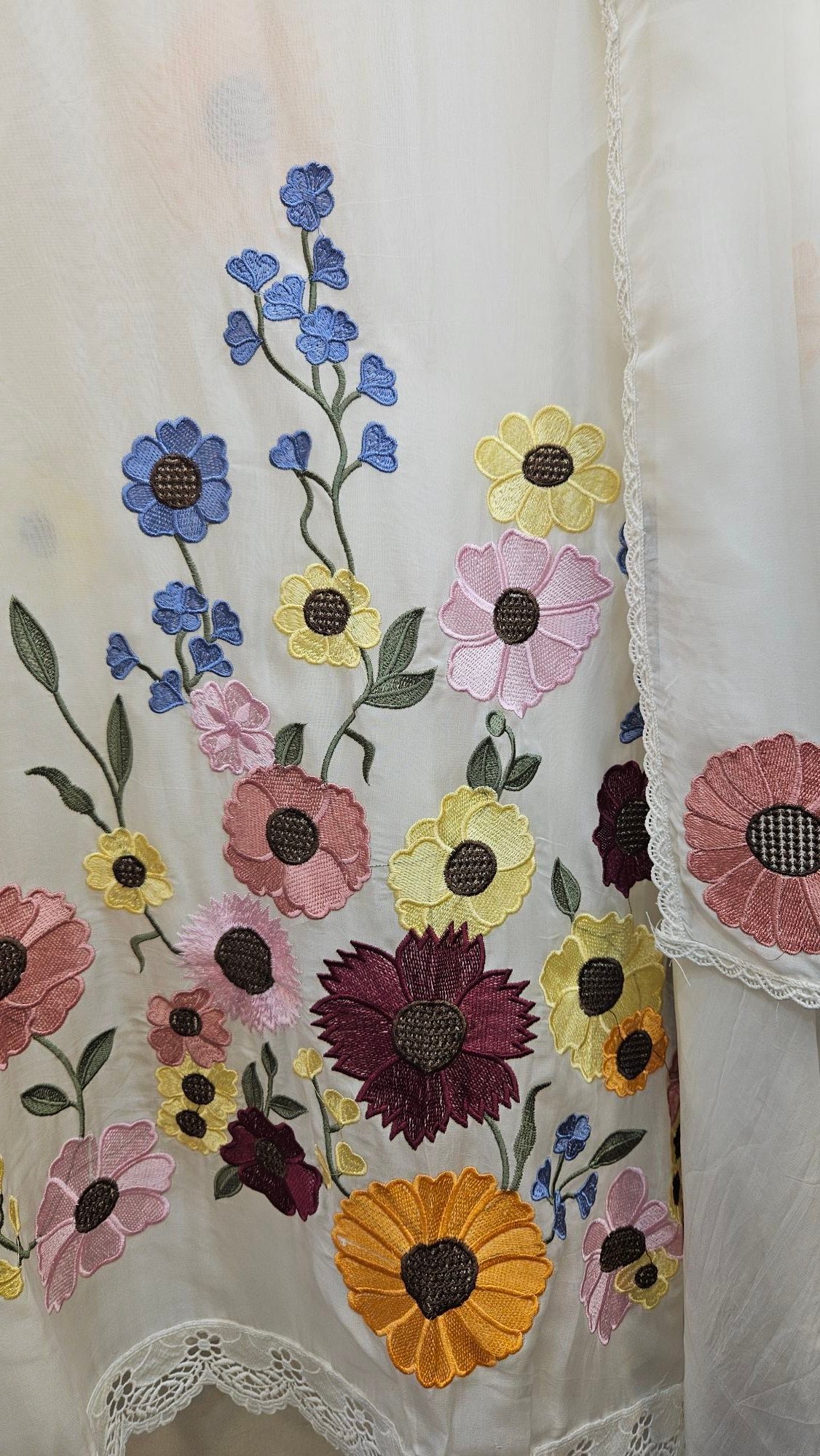 Pure Muslin Boutique 3D Embroidery Dress - S000714C - Image 2