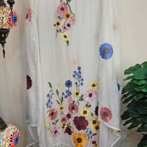 Pure Muslin Boutique 3D Embroidery Dress – S000714C