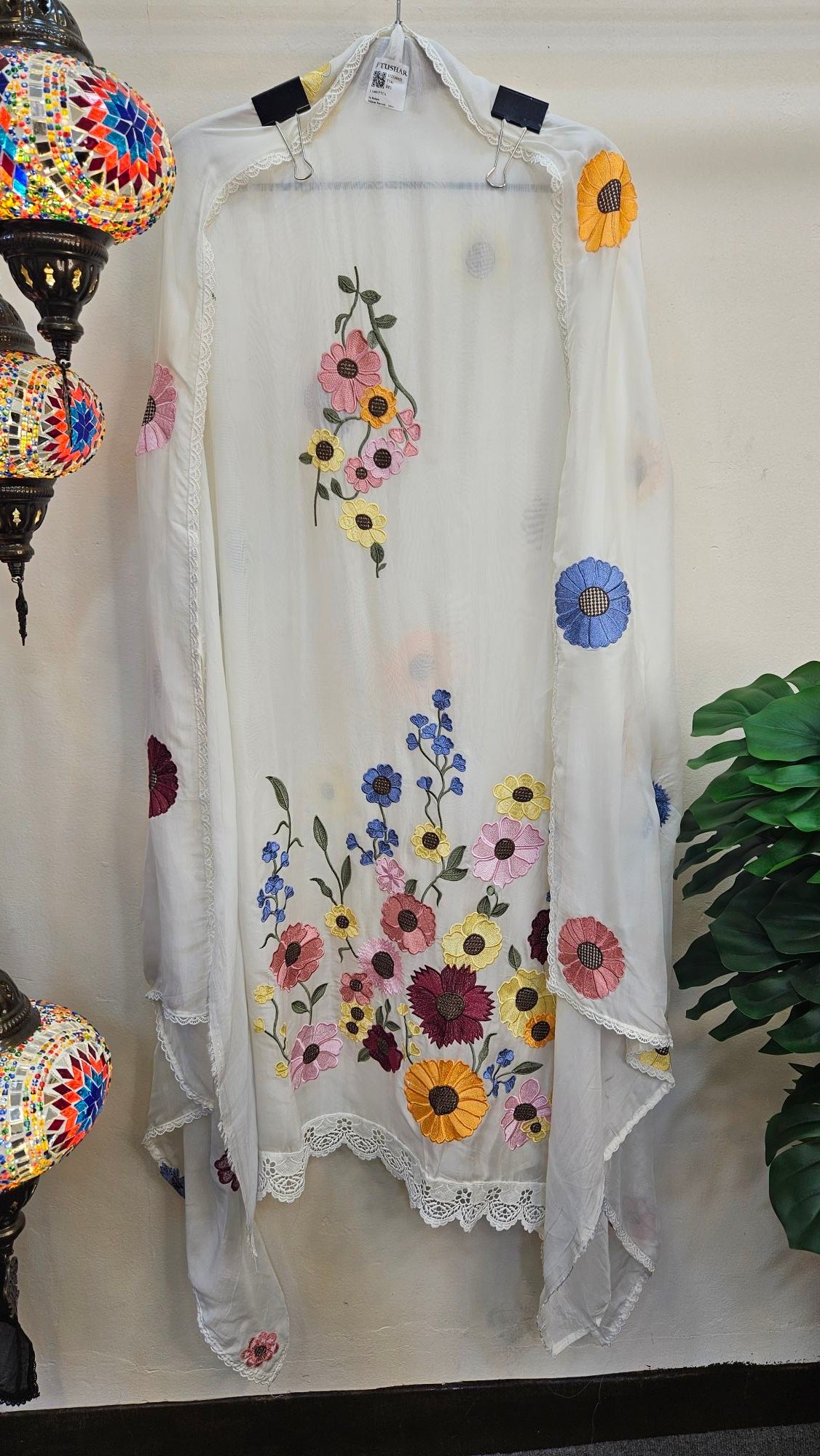 Pure Muslin Boutique 3D Embroidery Dress - S000714C - Image 6