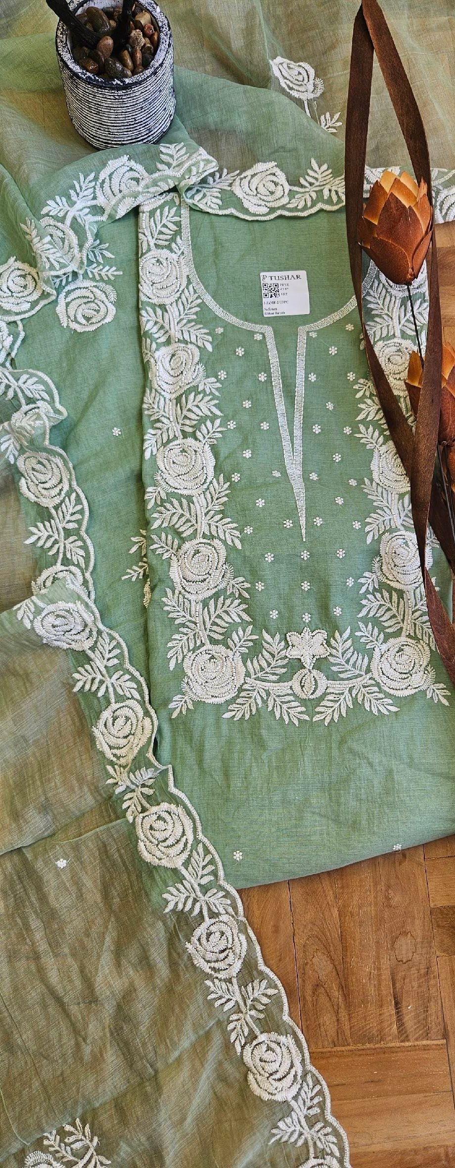 Pure Mul Chanderi Boutique Dress - Image 3