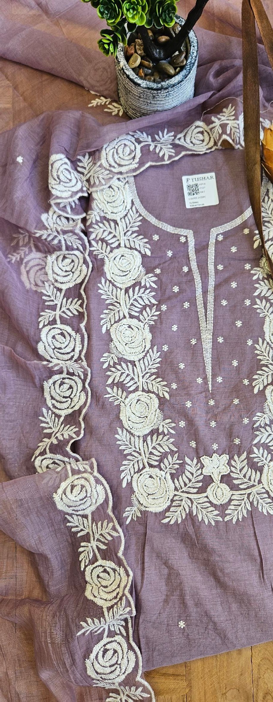 Pure Mul Chanderi Boutique Dress - Image 3