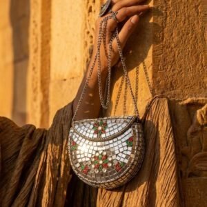 Artisan Mirror-Work Clutch Mini Bag – S000307C