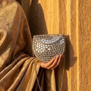 Artisan Mirror-Work Clutch Mini Bag – S000301C