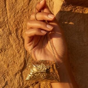 Ornate Gold Trinlet Box Bag – S001291C