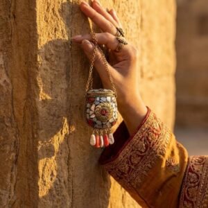 Micro-Minaudière Artisan Bag Cum Locket – S001280C