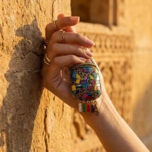 Micro-Minaudière Mosaic Bag Cum Locket – S001281C