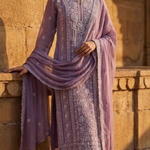 Pure Lucknowi Handwork Dress
