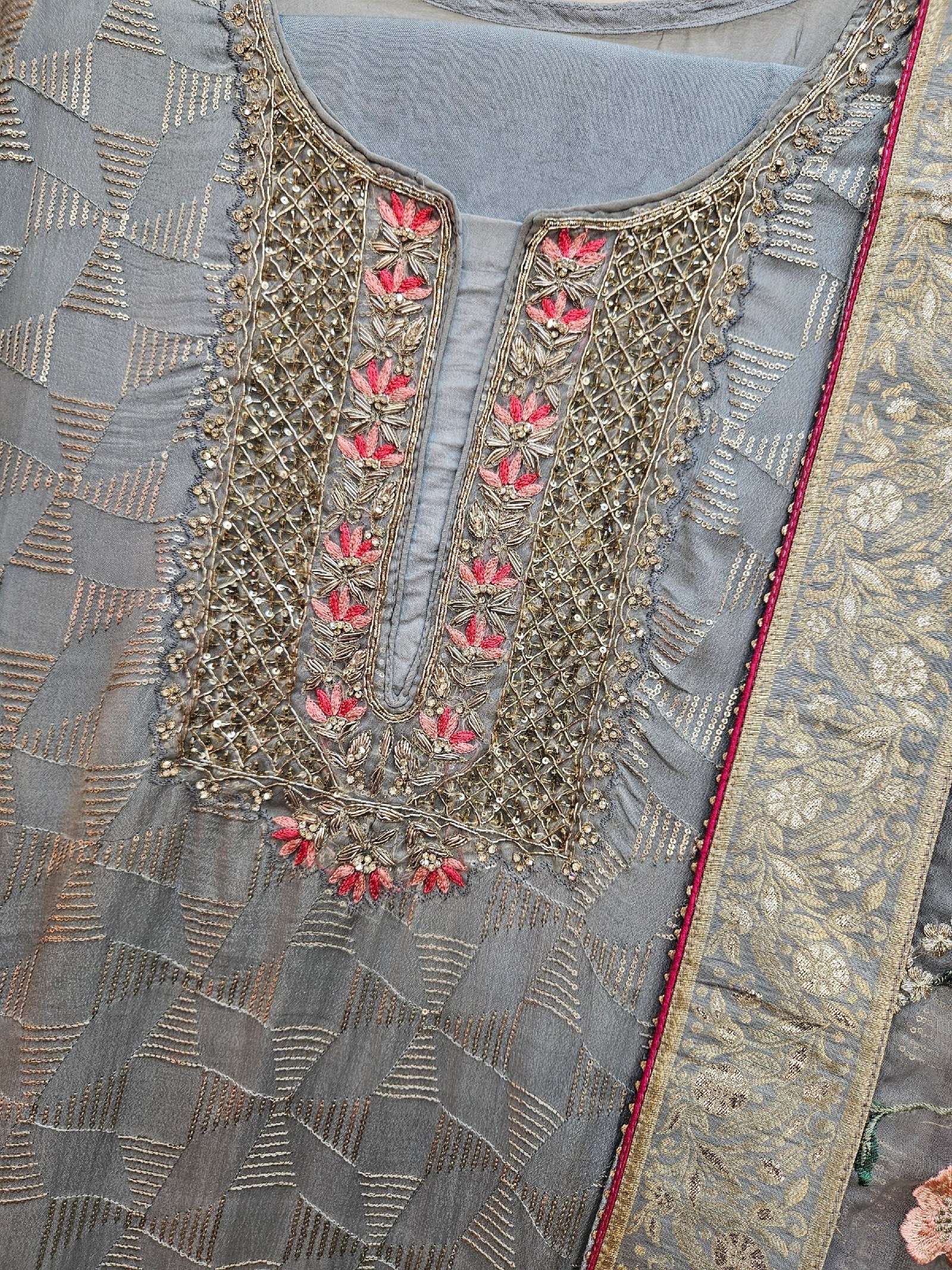 Pure Designer Boutique Handwork Dress - Image 9