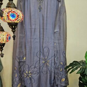 Soft Tassar Jamdani Weaving Boutique Dress