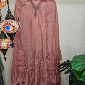 Soft Tassar Jamdani Weaving Boutique Dress