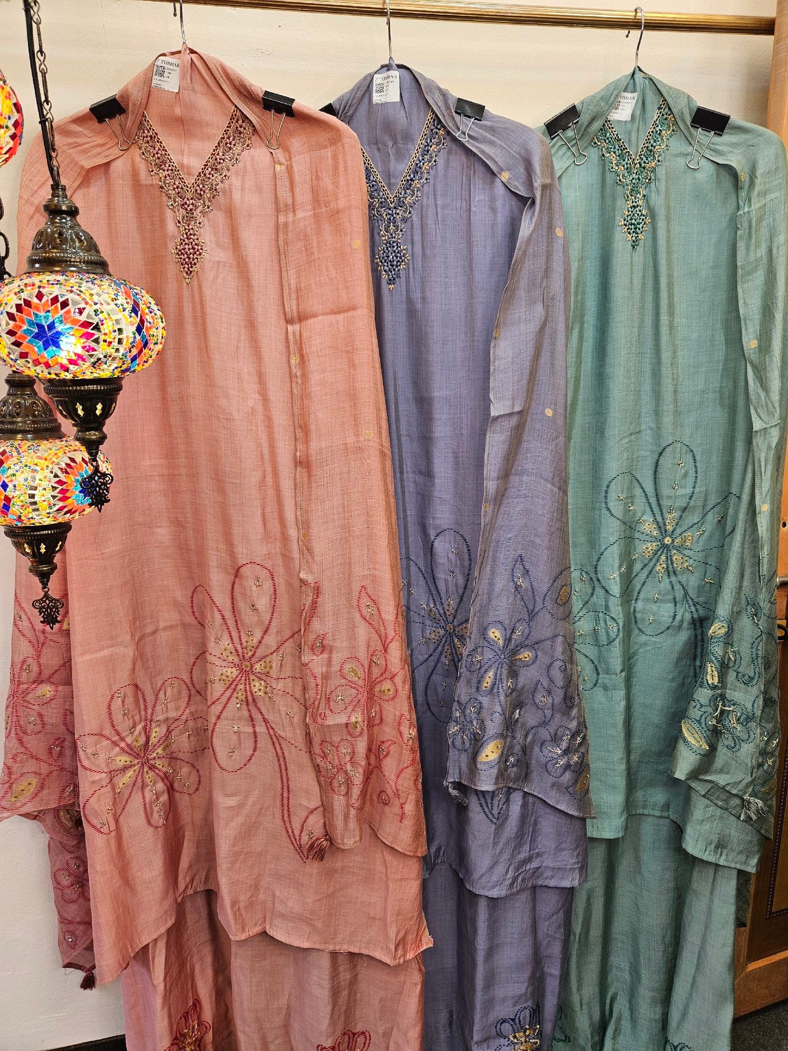 Soft Tassar Jamdani Weaving Boutique Dress - Image 7