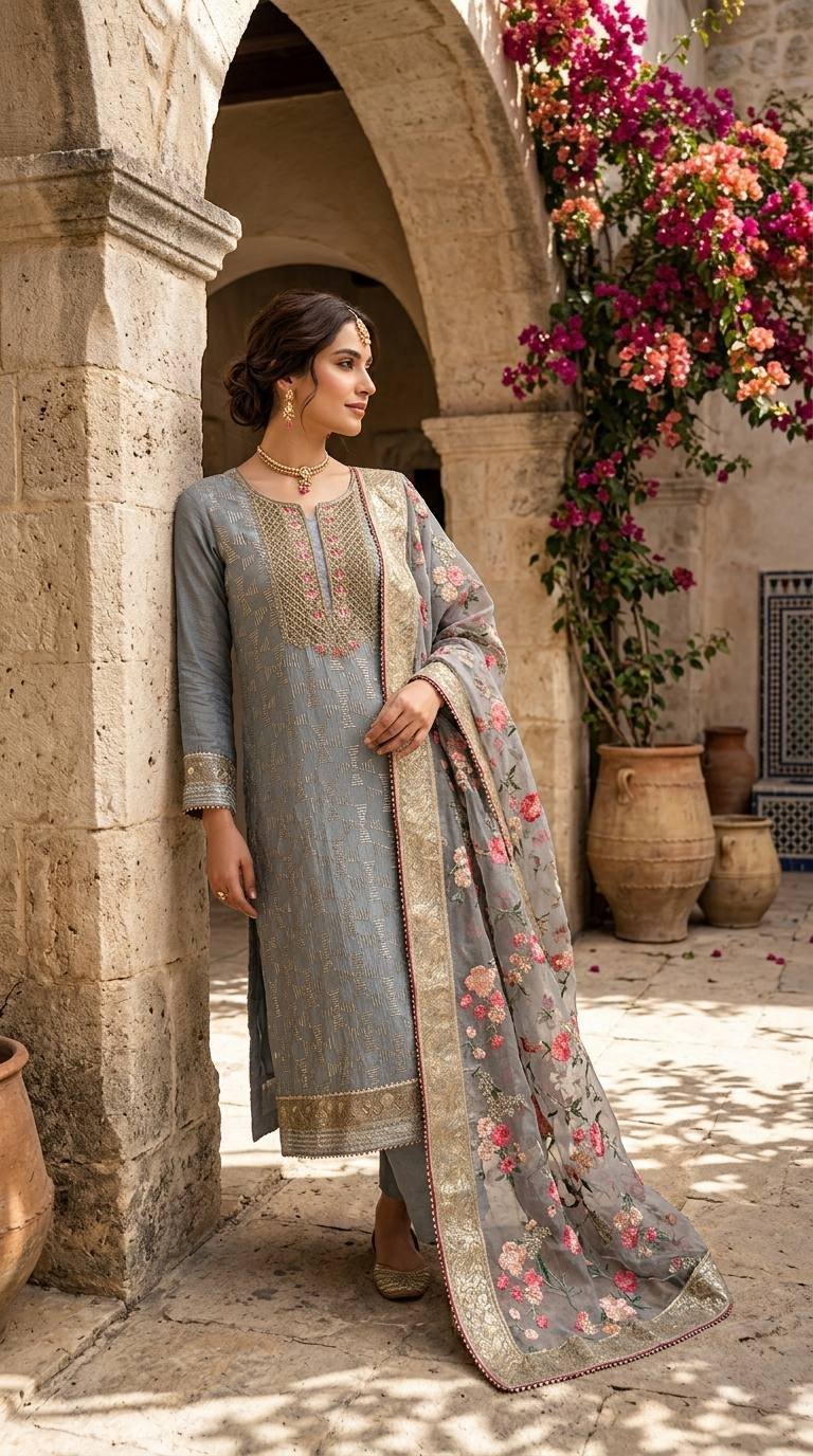 Pure Designer Boutique Handwork Dress - Image 2