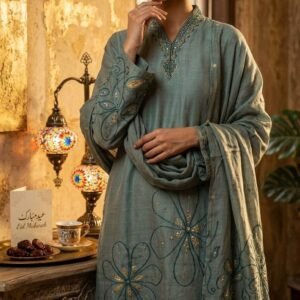 Soft Tassar Jamdani Weaving Boutique Dress
