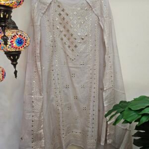 Pure Mul Chanderi Pitta Work Boutique Dress