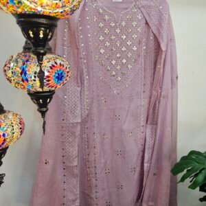 Pure Mul Chanderi Pitta Work Boutique Dress