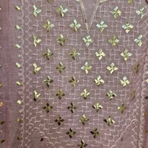 Pure Mul Chanderi Pitta Work Boutique Dress