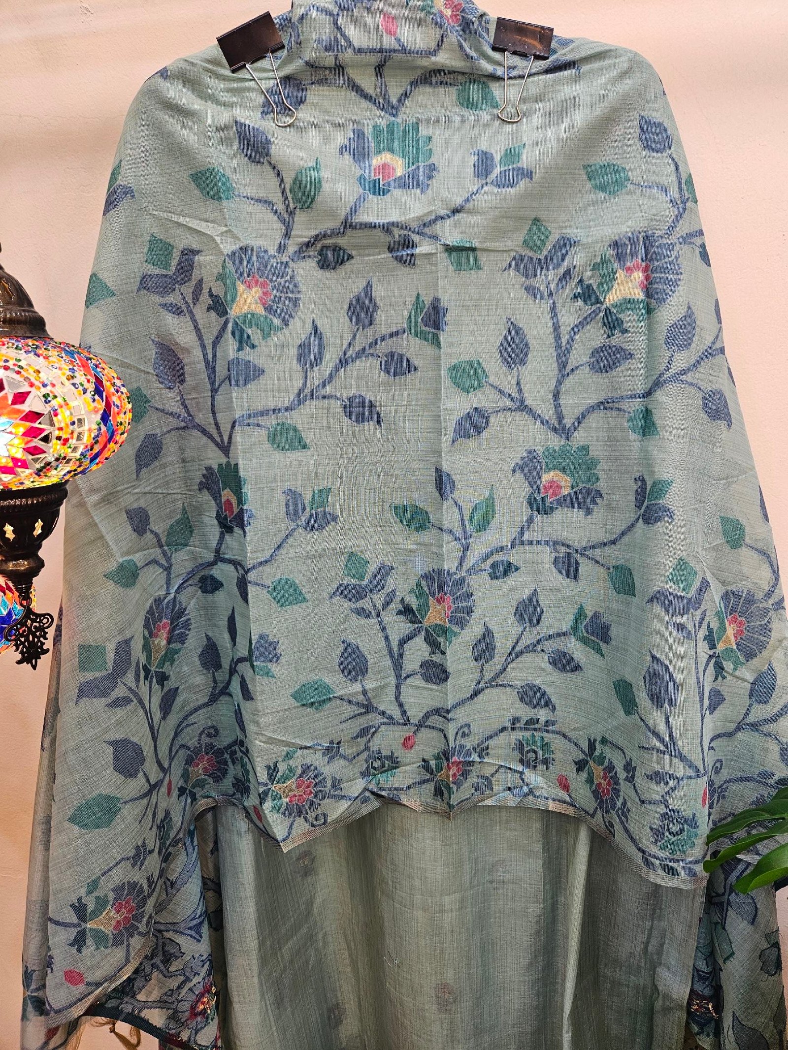 Pure Tassar Silk French-Knot Boutique Dress - Image 5