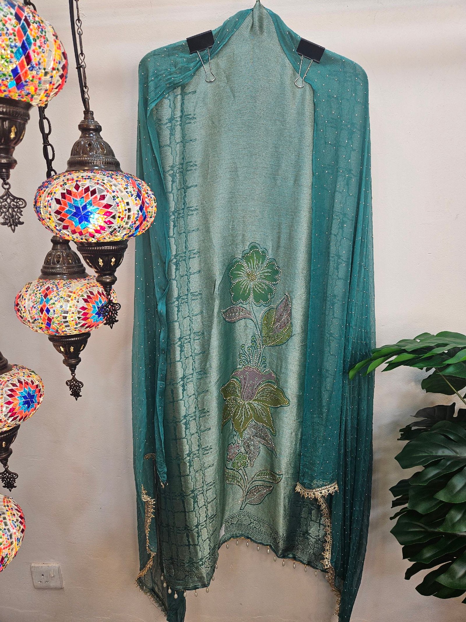 Pure Banarasi Tissue Silk Boutique Dress - Image 2