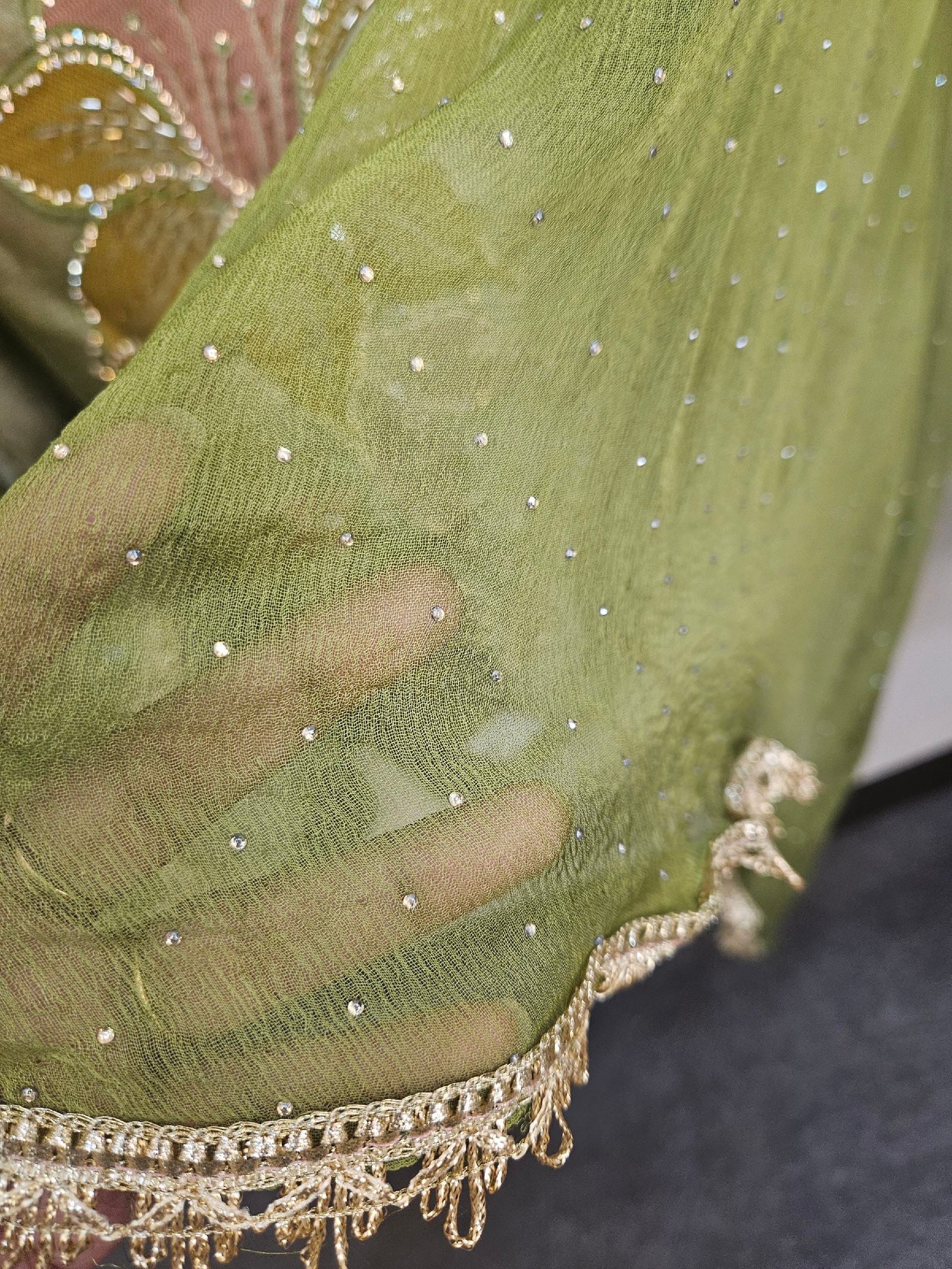 Pure Banarasi Tissue Silk Boutique Dress - Image 4