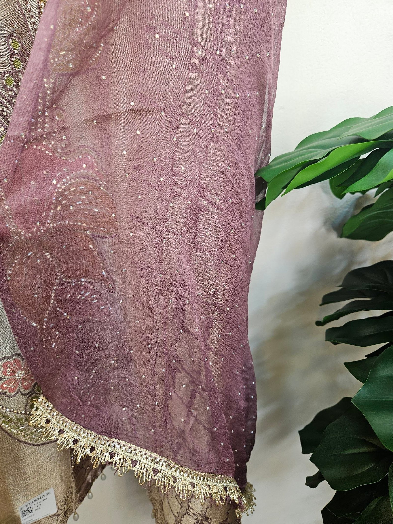Pure Banarasi Tissue Silk Boutique Dress - Image 5