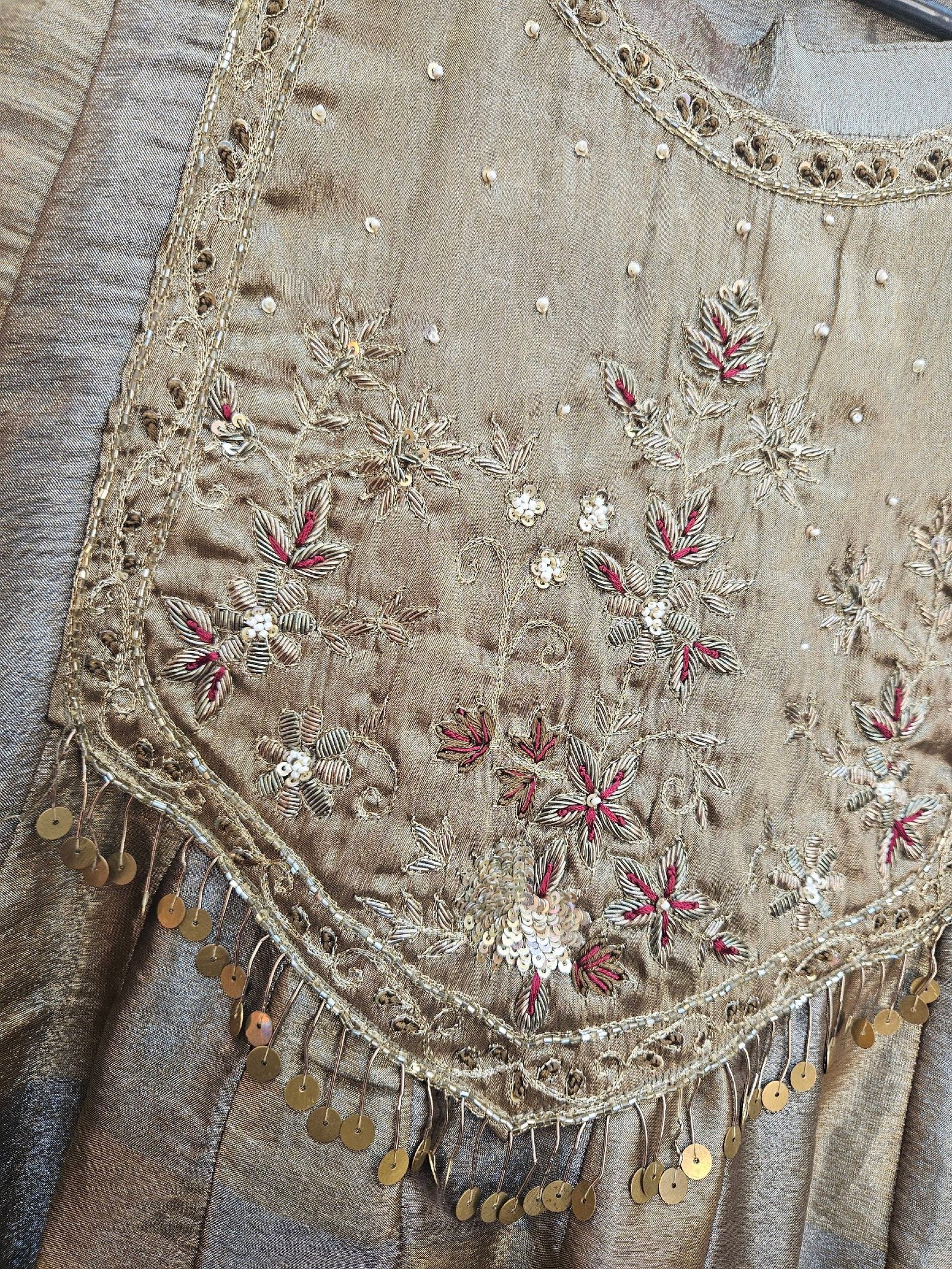 Pure Boutique Peplum Style Stitched Handwork Dress - Image 3