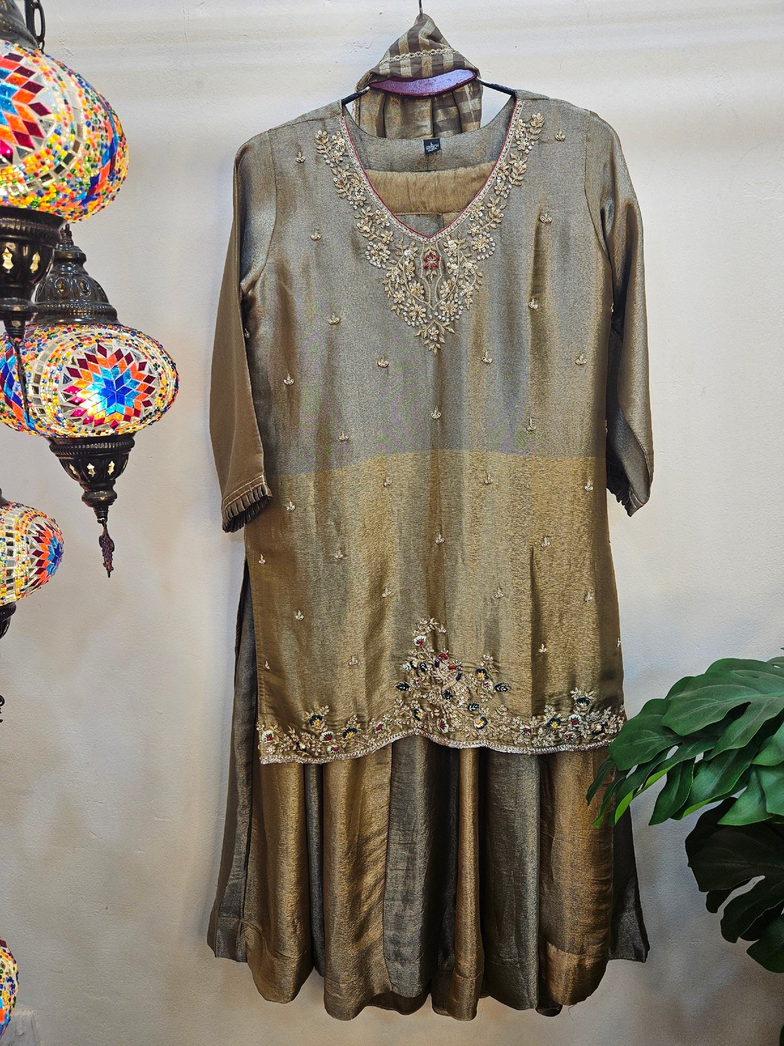 Pure Boutique Zardozi Work Stitched Dress - Image 2