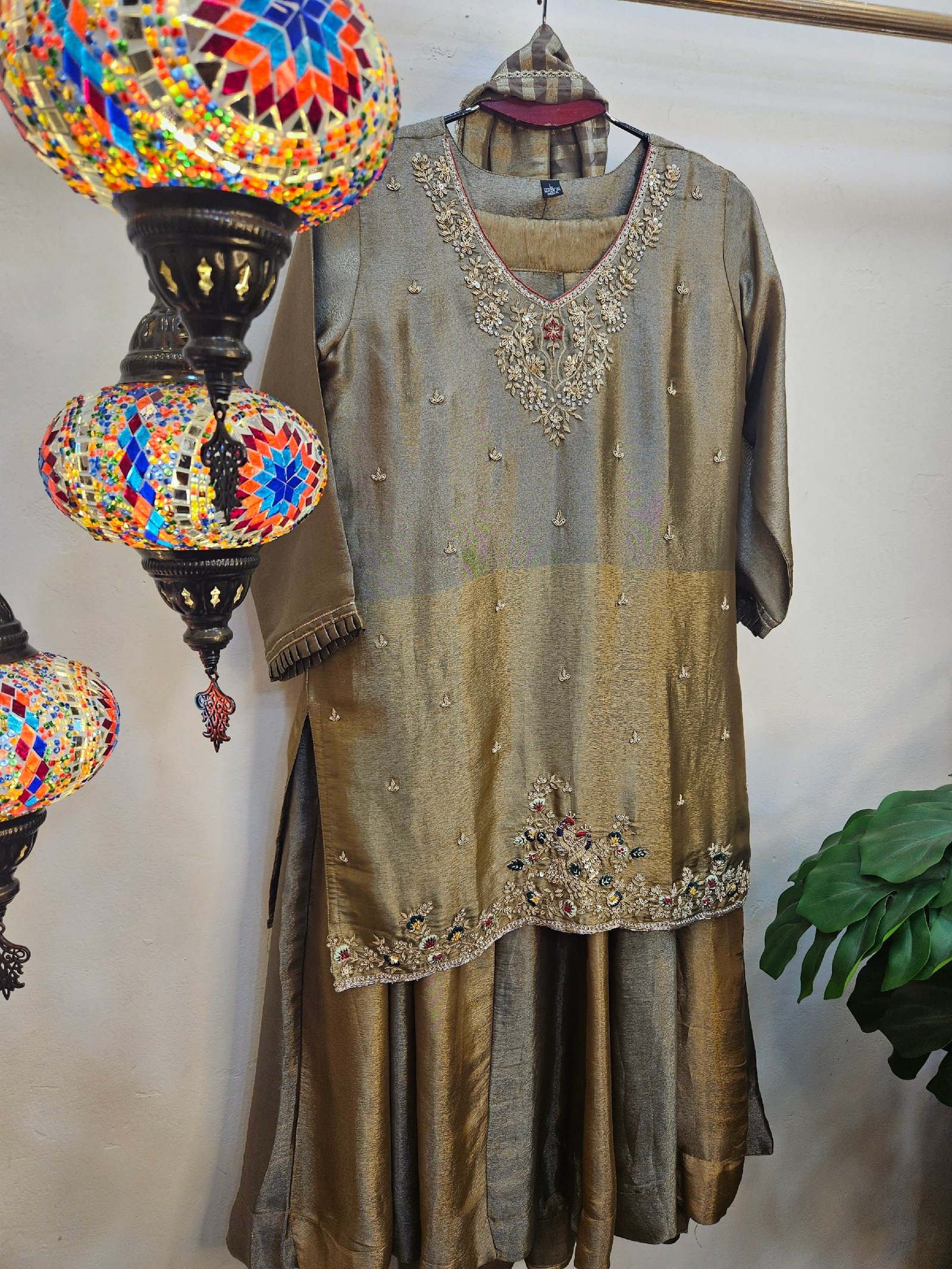 Pure Boutique Zardozi Work Stitched Dress - Image 6