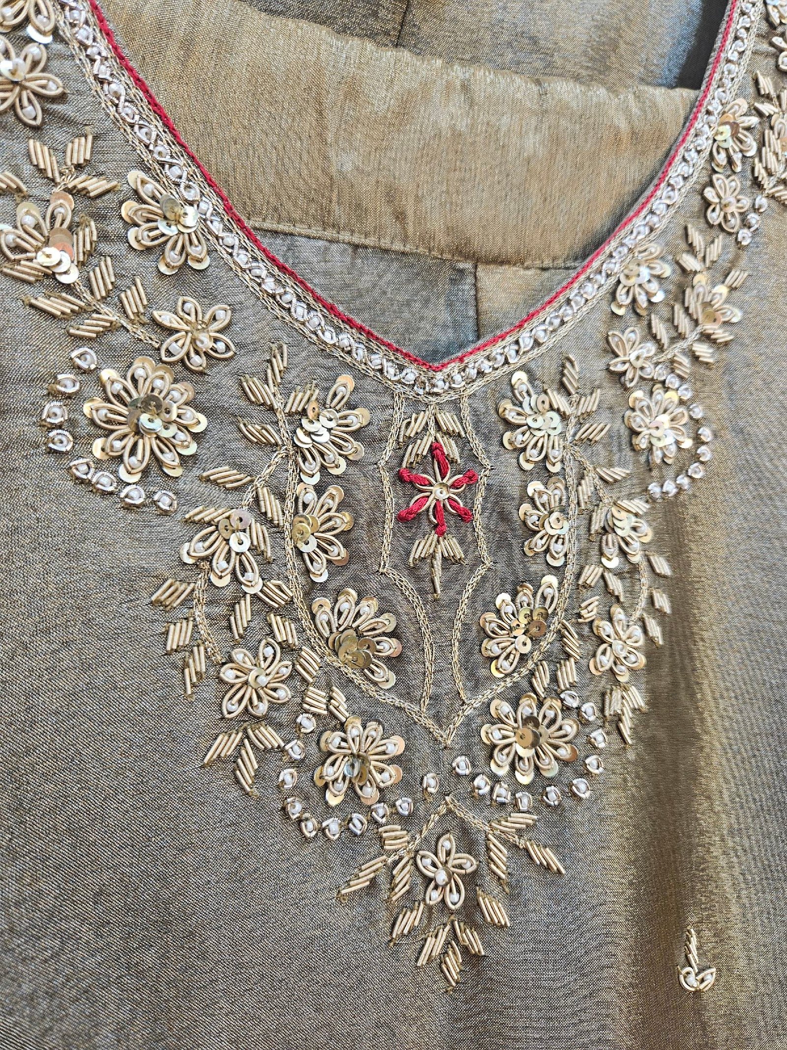 Pure Boutique Zardozi Work Stitched Dress - Image 4