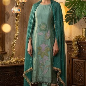 Pure Banarasi Tissue Silk Boutique Dress