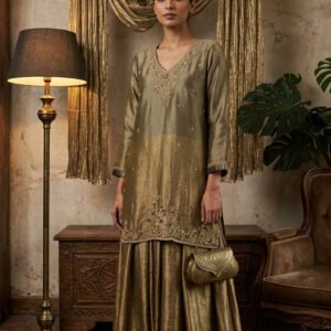 Pure Boutique Zardozi Work Stitched Dress