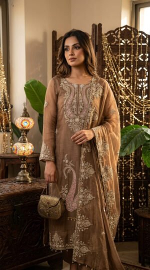 Pure Glass Simar Boutique Handwork Dress