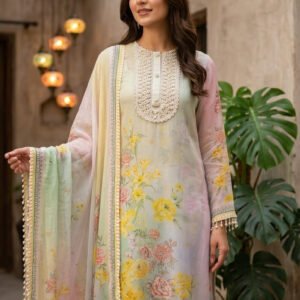 Pure Muslin Handwork Boutique Dress