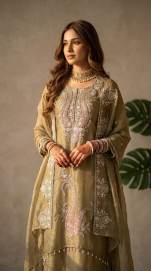 Pure Glass Simar Boutique Handwork Dress