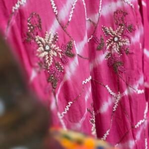 Pure Mal Mal Cotton Silk Sharara Set