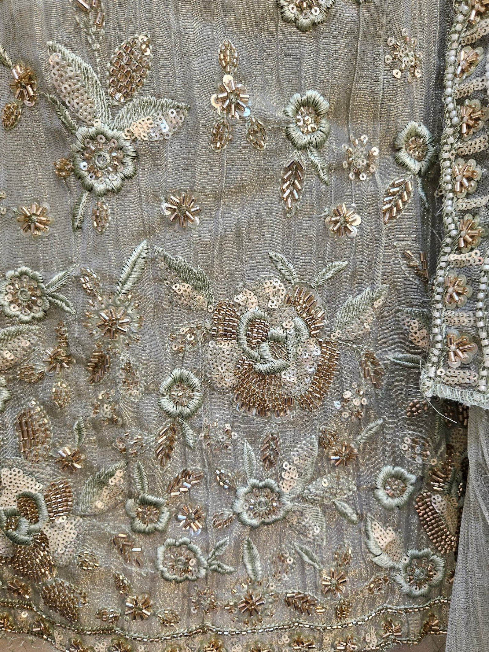 Pure Crush Tissue Simar Handwork Boutique Dress - Image 2