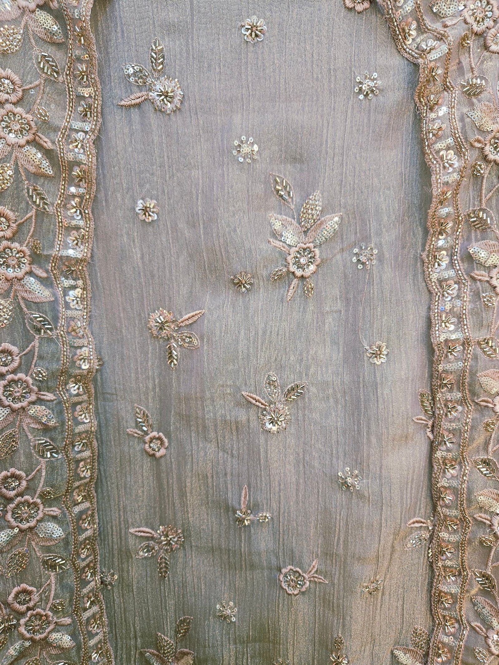 Pure Crush Tissue Simar Handwork Boutique Dress - Image 3