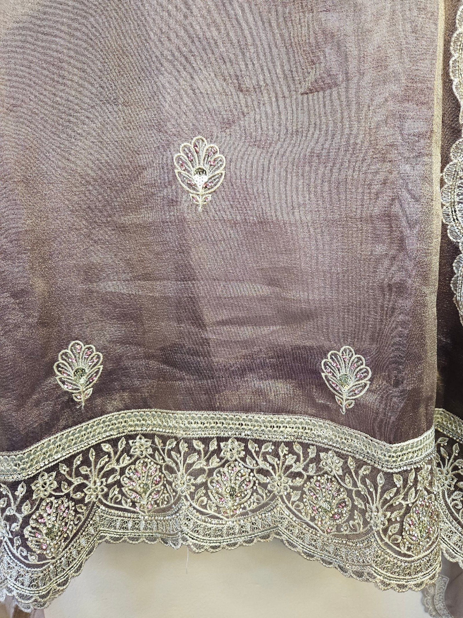 Pure Glass Simar Swarovski Stone Work Boutique Dress - Image 4