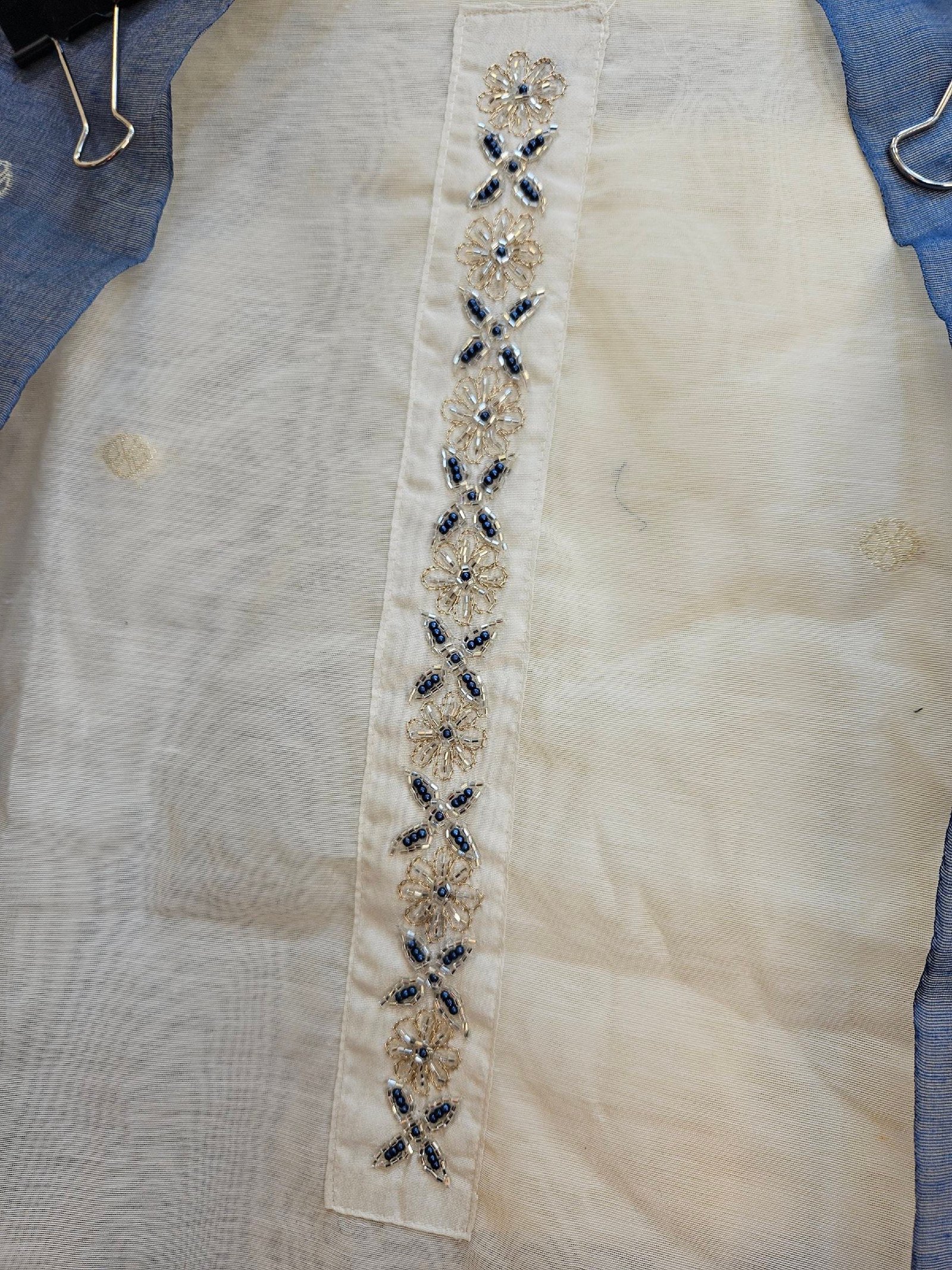 Pure Tassar Silk Jamdani Weaving Boutique Dress - Image 2